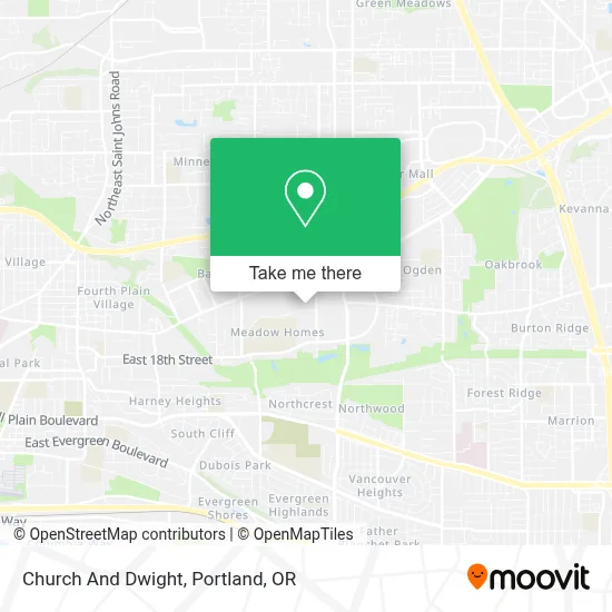 Church And Dwight map