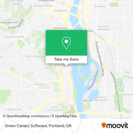 Green Canary Software map