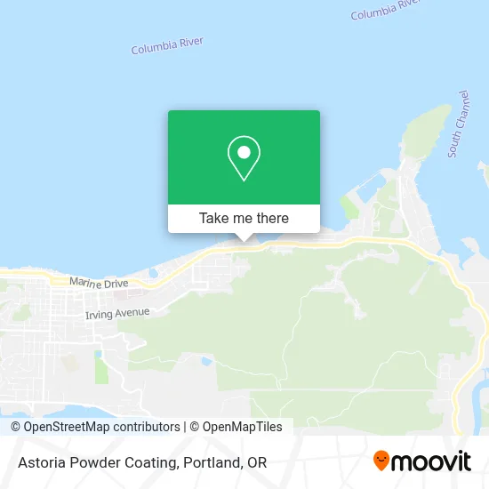 Astoria Powder Coating map