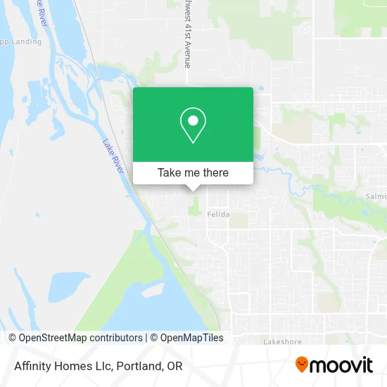Affinity Homes Llc map