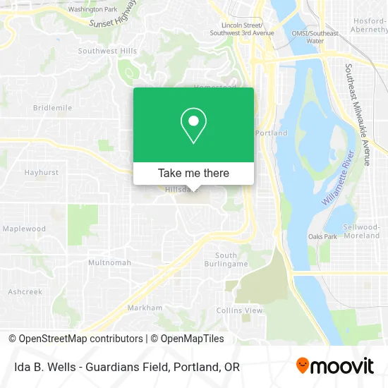 Ida B. Wells - Guardians Field map