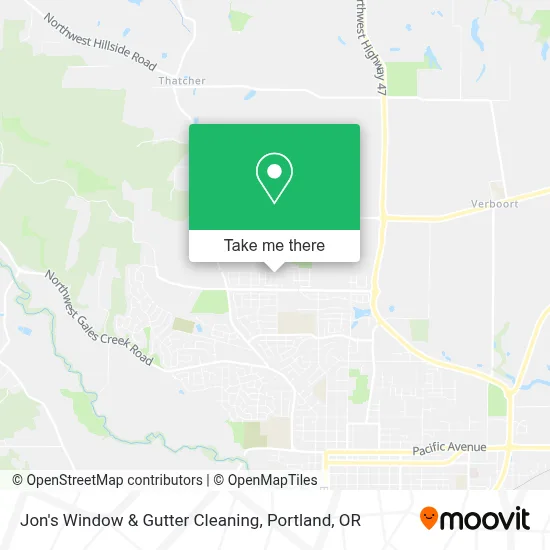Jon's Window & Gutter Cleaning map