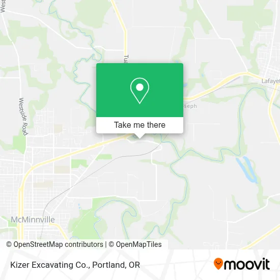 Kizer Excavating Co. map
