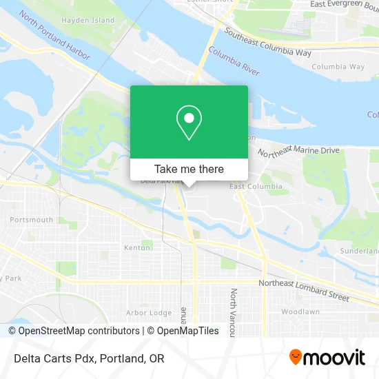 Delta Carts Pdx map