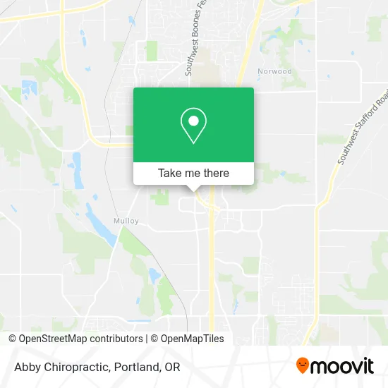 Abby Chiropractic map
