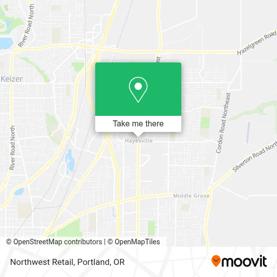 Northwest Retail map