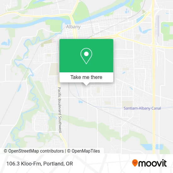 106.3 Kloo-Fm map