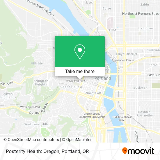 Posterity Health: Oregon map
