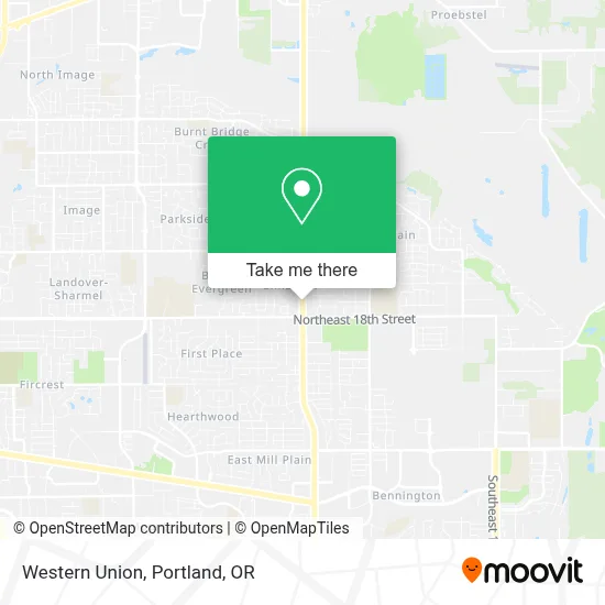 Western Union map