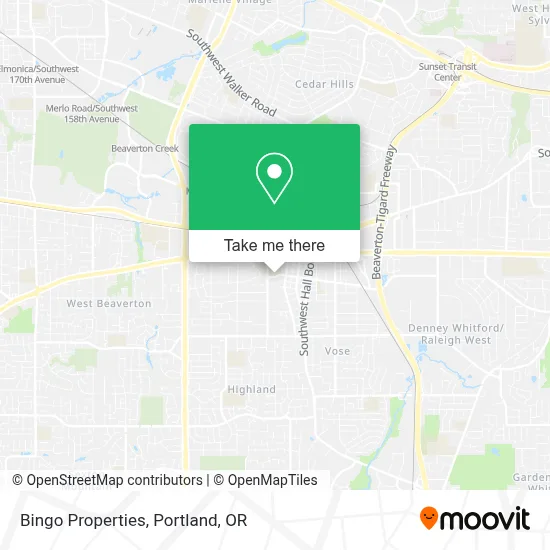Bingo Properties map