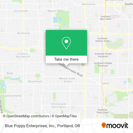 Blue Poppy Enterprises, Inc. map