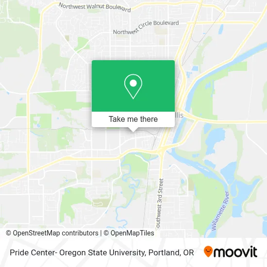 Pride Center- Oregon State University map