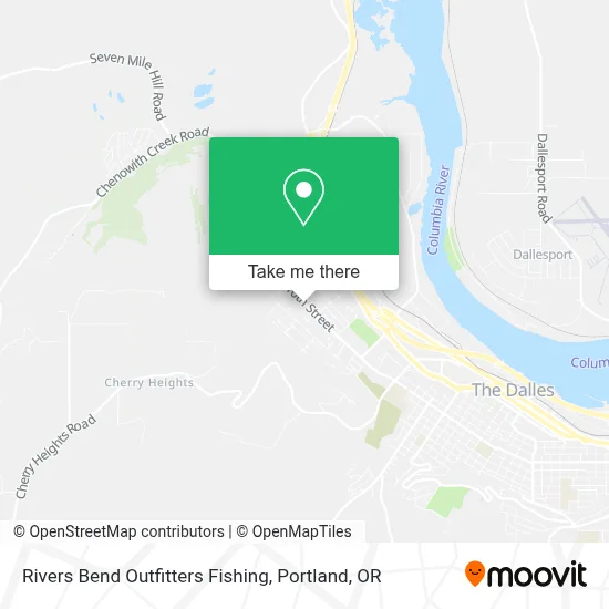 Rivers Bend Outfitters Fishing map