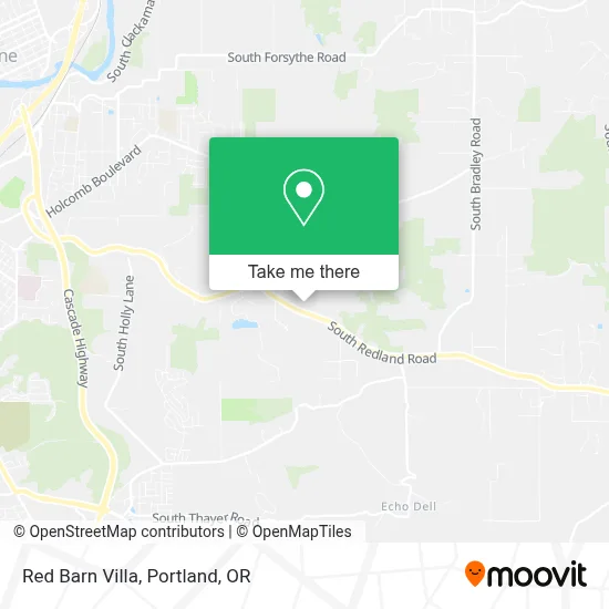 Red Barn Villa map