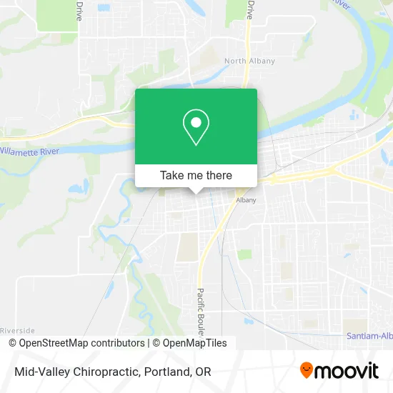 Mid-Valley Chiropractic map