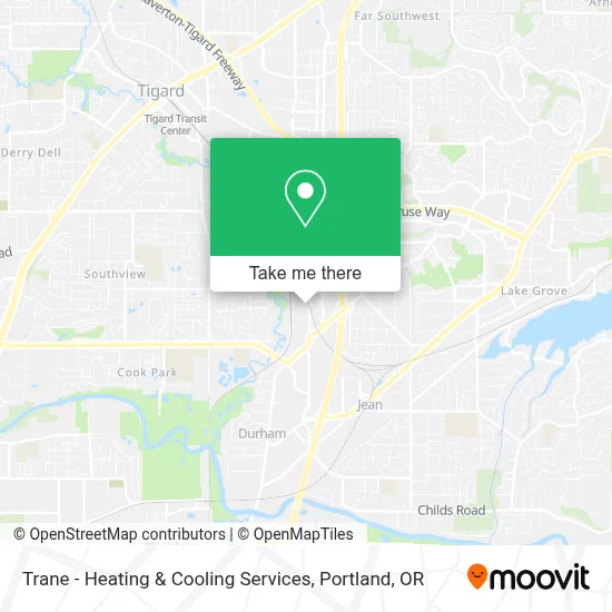 Trane - Heating & Cooling Services map