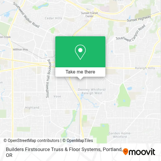 Builders Firstsource Truss & Floor Systems map