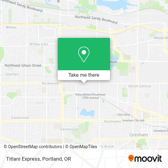 Titlani Express map