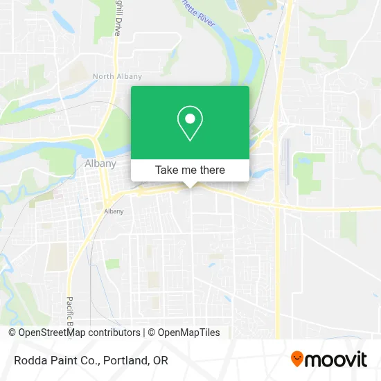 Rodda Paint Co. map