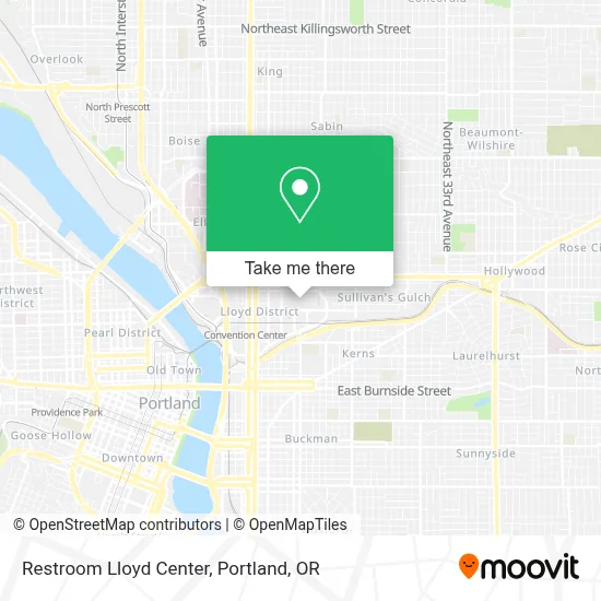 Restroom Lloyd Center map