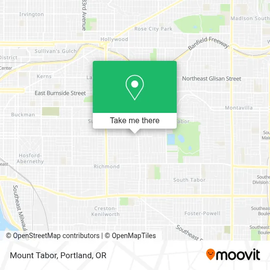 Mt. Tabor map