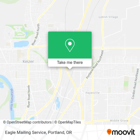 Eagle Mailing Service map