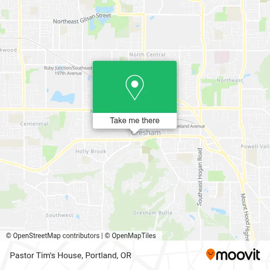 Pastor Tim's House map