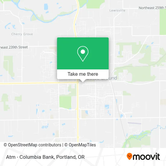 Atm - Columbia Bank map