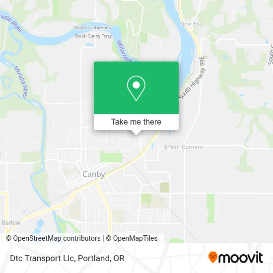 Dtc Transport Llc map