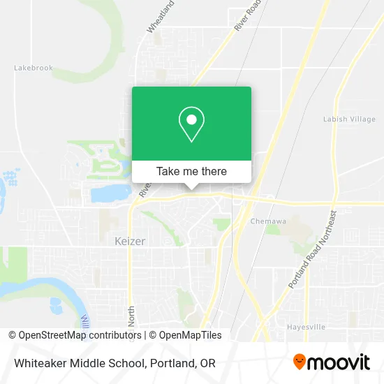 Whiteaker Middle School map