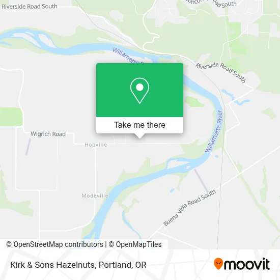 Kirk & Sons Hazelnuts map