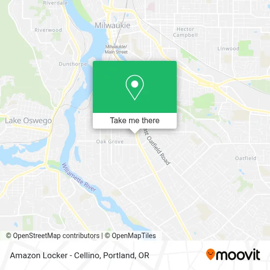 Amazon Locker - Cellino map