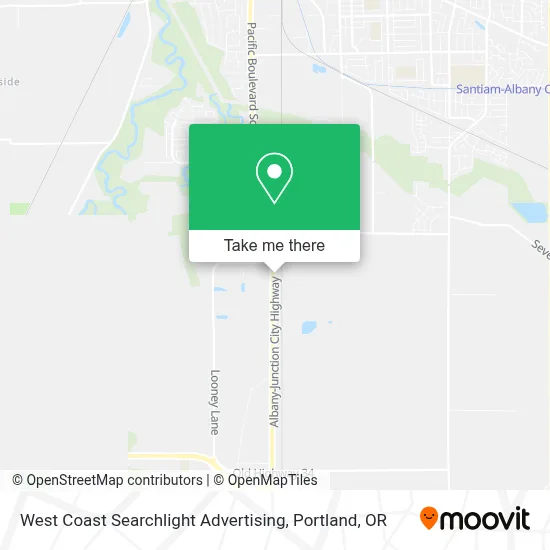 West Coast Searchlight Advertising map