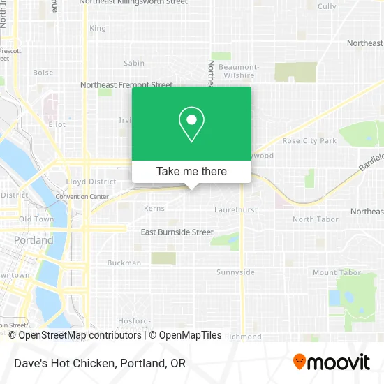 Dave's Hot Chicken map