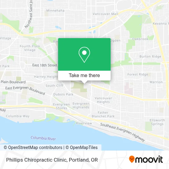 Phillips Chiropractic Clinic map