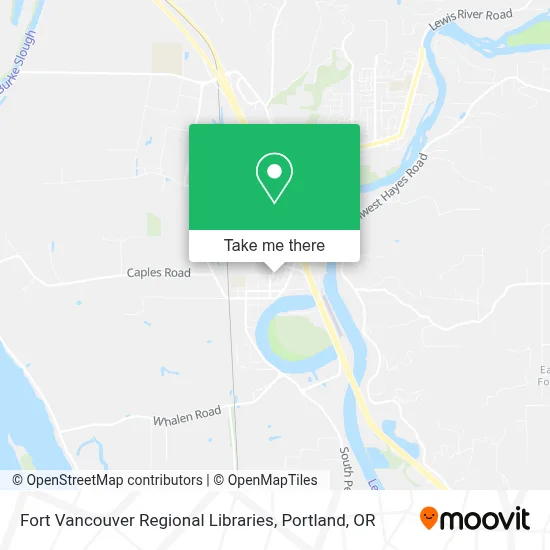 Fort Vancouver Regional Libraries map