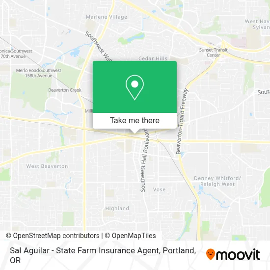Sal Aguilar - State Farm Insurance Agent map