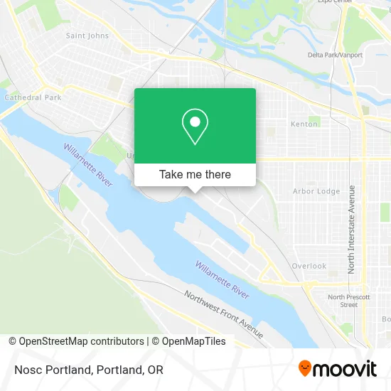 Nosc Portland map