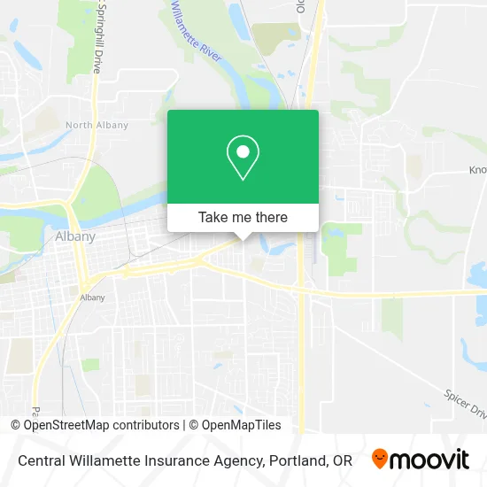 Central Willamette Insurance Agency map
