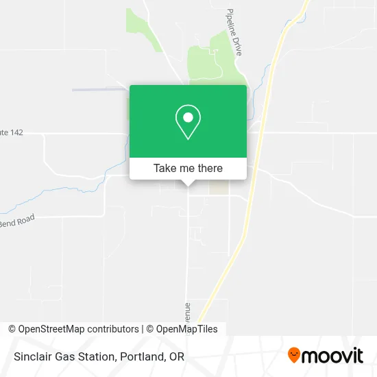 Sinclair Gas Station map