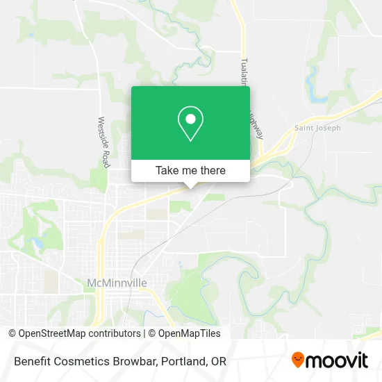 Benefit Cosmetics Browbar map