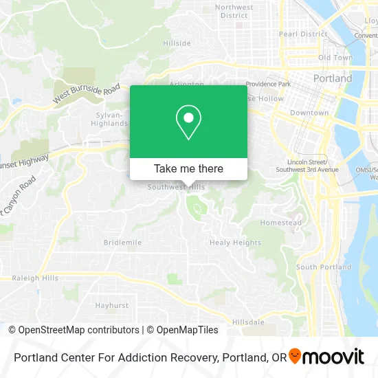Portland Center For Addiction Recovery map