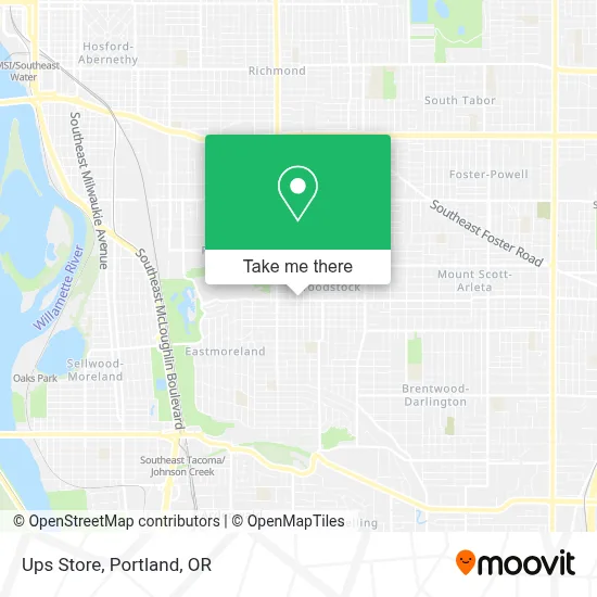Ups Store map