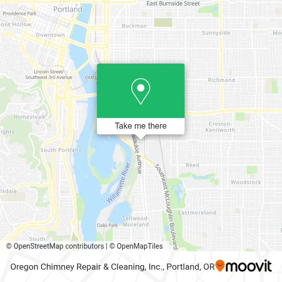 Oregon Chimney Repair & Cleaning, Inc. map