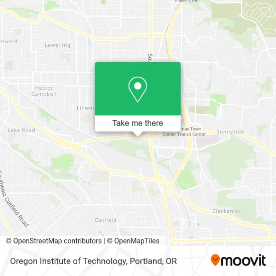 Oregon Institute of Technology map