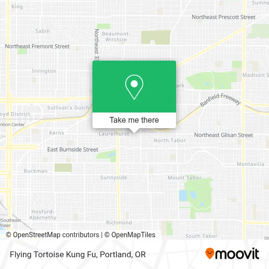 Flying Tortoise Kung Fu map