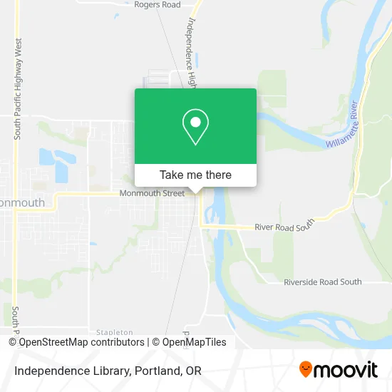 Independence Library map