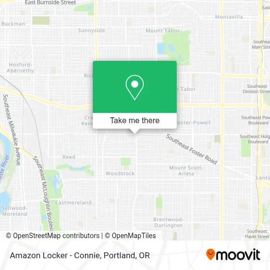 Amazon Locker - Connie map