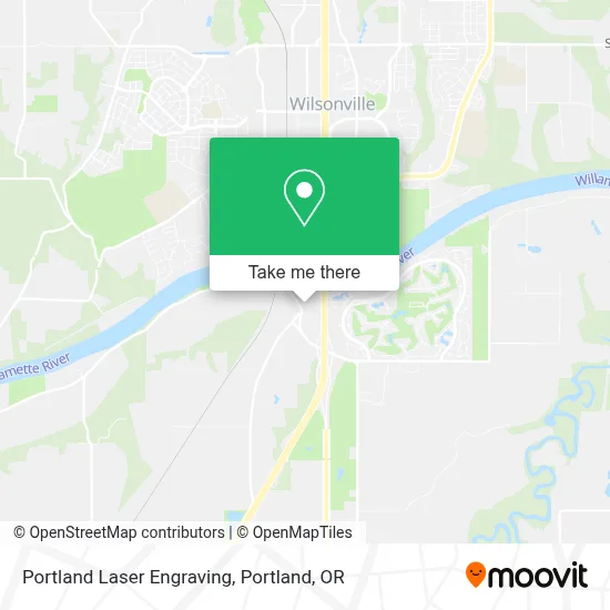 Portland Laser Engraving map