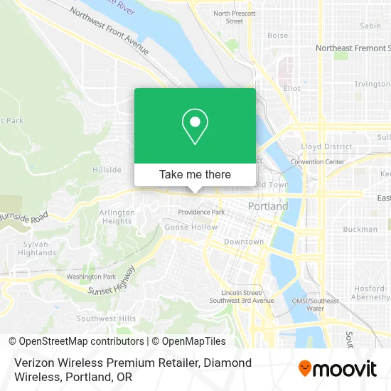 Verizon Wireless Premium Retailer, Diamond Wireless map